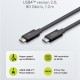 GOOBAY καλώδιο USB-C 74376, USB4, 240W, 80Gbps, 16K/60Hz, 1.2m, μαύρο