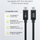 GOOBAY καλώδιο USB-C 74376, USB4, 240W, 80Gbps, 16K/60Hz, 1.2m, μαύρο