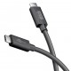 GOOBAY καλώδιο USB-C 74376, USB4, 240W, 80Gbps, 16K/60Hz, 1.2m, μαύρο
