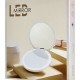 HOME USE καθρέφτης χειρός HUH-0184 με LED φως, 1x/3x zoom 180mAh, λευκός