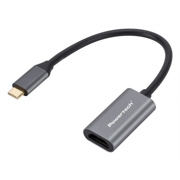 POWERTECH αντάπτορας USB-C σε HDMI CAB-UC086, 4K/60Hz, γκρι - Powertech