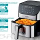 BRUNO BRN-0194, Φριτέζα Αέρος 8lt, 1800W, Inox-Μαύρη