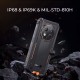 OUKITEL smartphone WP28E, 6.52", 4/64GB, 10600mAh, IP68/IP69K, μαύρο