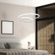 POWERTECH LED φωτιστικό οροφής HLL-0153, 25W, 4000K, Φ40cm, 1m, λευκό