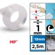 MP κολλητική ταινία διπλής όψεως PA524-02, nano gel, 19mm x 2.5m, διάφανη