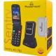 POWERTECH κινητό τηλέφωνο Sentry 4G Flip, 2.8/1.77", dual SIM, πλήκτρο SOS, μαύρο