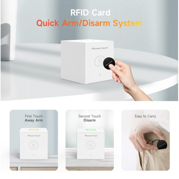 POWERTECH smart ασύρματο σύστημα συναγερμού PT-1285, RFID, WiFi, TUYA POWERTECH smart ασύρματο σύστημα συναγερμού PT-1285, RFID, WiFi, TUYA