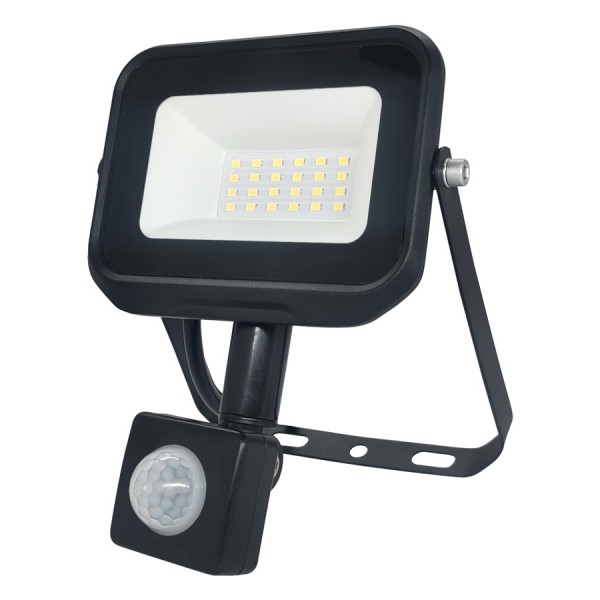 POWERTECH LED προβολέας PT-1261, με αισθητήρα κίνησης, 20W, 4000K, IP65 - Προβολείς