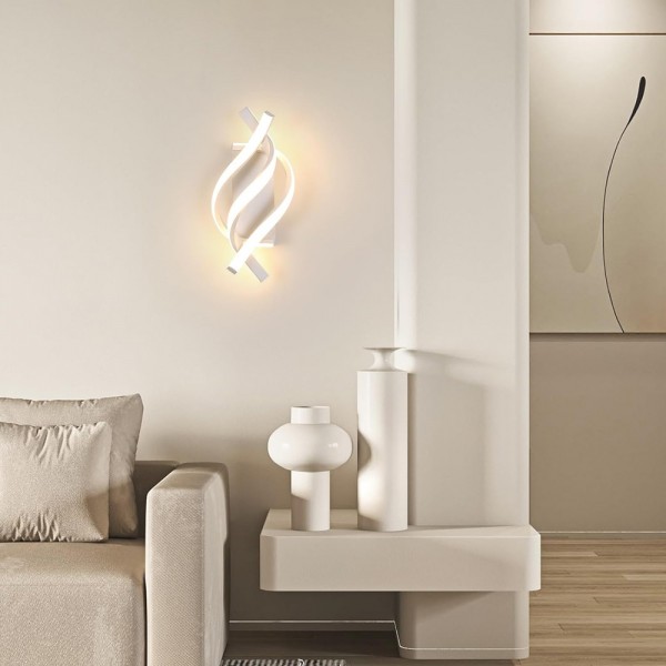 POWERTECH LED φωτιστικό τοίχου HLL-0168, 12W, 4000K, 960lm, λευκό - Powertech