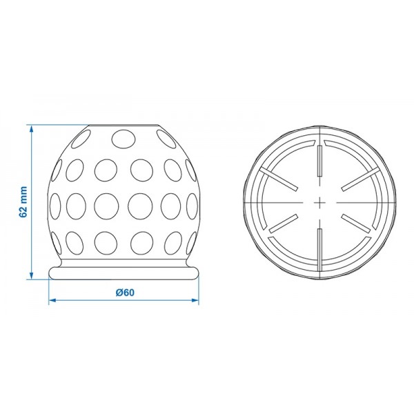 PROPLUS κάλυμμα μπίλιας κοτσαδόρου 344167, κόκκινο