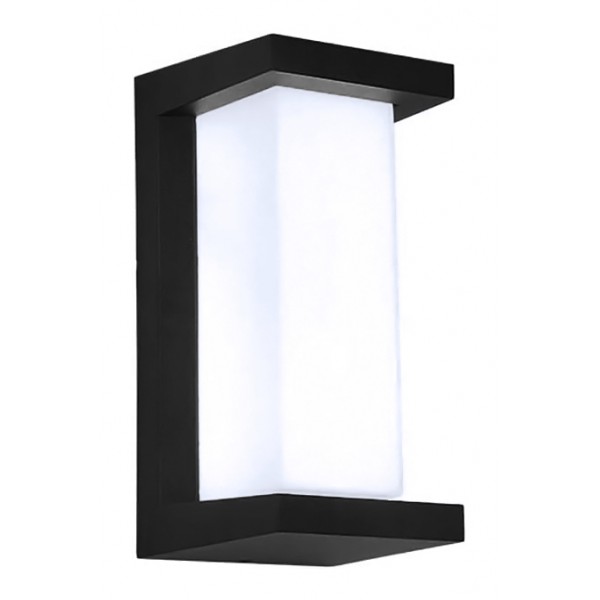 POWERTECH LED φωτιστικό τοίχου HLL-0166, 12W, 4000K, 960lm, IP65, μεταλλικό, μαύρο - Powertech