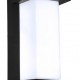 POWERTECH LED φωτιστικό τοίχου HLL-0166, 12W, 4000K, 960lm, IP65, μεταλλικό, μαύρο