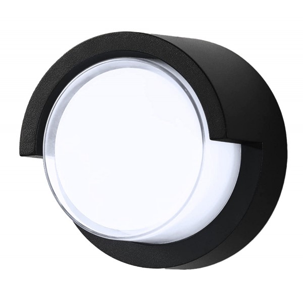 POWERTECH LED φωτιστικό τοίχου HLL-0167, 12W, 4000K, 960lm, IP65, μεταλλικό, μαύρο - Powertech
