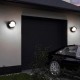POWERTECH LED φωτιστικό τοίχου HLL-0167, 12W, 4000K, 960lm, IP65, μεταλλικό, μαύρο