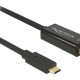 DELOCK καλώδιο USB-C σε DisplayPort 85255, DP Alt Mode, 4K, 1m, μαύρο