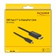 DELOCK καλώδιο USB-C σε DisplayPort 85255, DP Alt Mode, 4K, 1m, μαύρο