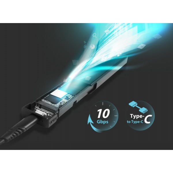 SILICON POWER θήκη για M.2 PCIe NVMe/SATA SSD PD60, tool free, 10Gbps, μαύρη - Θήκες & Trays Σκληρών Δίσκων