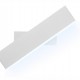 POWERTECH LED φωτιστικό τοίχου HLL-0171, 15W, 4000K, 1200lm, περιστρεφόμενο, λευκό