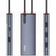 LDNIO docking station DS-15H, 5 θυρών, USB-C σύνδεση, 4K, 100W PD, γκρι