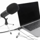 DELOCK εξωτερική κάρτα ήχου 67128, 2x 3.5mm, USB-C σύνδεση, μαύρη