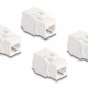 DELOCK Keystone module 86051, RJ45 σε LSA, Cat.6A UTP, λευκό, 4τμχ