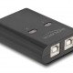 DELOCK USB Type B switch 11503, 2 σε 1, μαύρο