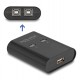 DELOCK USB Type B switch 11503, 2 σε 1, μαύρο