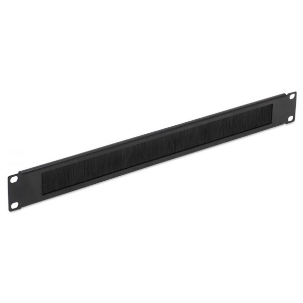 POWERTECH βούρτσα προστασίας για rack NETW-0030, 19"/1U, μεταλλικό, μαύρο - Εξοπλισμός IT