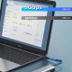 CABLETIME USB hub CT-HUBP4, 4x θυρών, 5Gbps, USB-C σύνδεση, γκρι