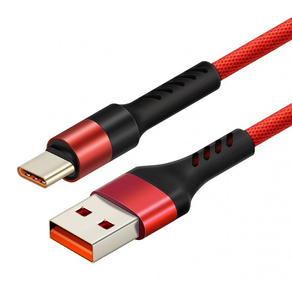CABLETIME καλώδιο USB-C σε USB CT-PU32, 2.4A, 480Mbps, 1m, κόκκινο - CABLETIME