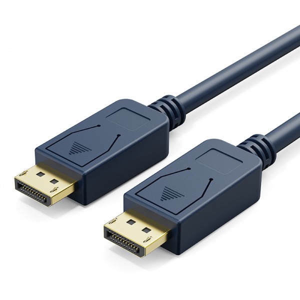 CABLETIME καλώδιο DisplayPort CT-01G, 4K/60Hz, 18 Gbps, 0.5m, μπλε - Εικόνα