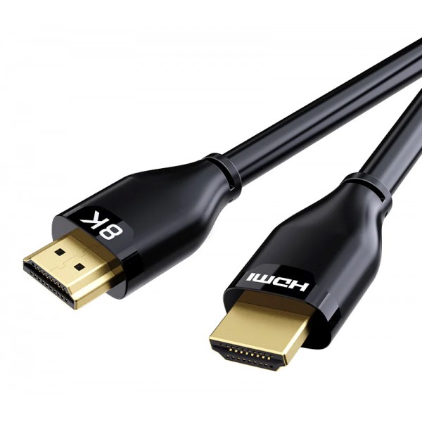 CABLETIME καλώδιο HDMI 2.1 CT-HM8K με Ethernet, 8K/60Hz, 48 Gbps, 1m, μαύρο - Εικόνα