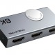 CABLETIME HDMI switch CT-HS8K2-AG, 2 σε 1, 8K/60Hz, 4K/120Hz, γκρι