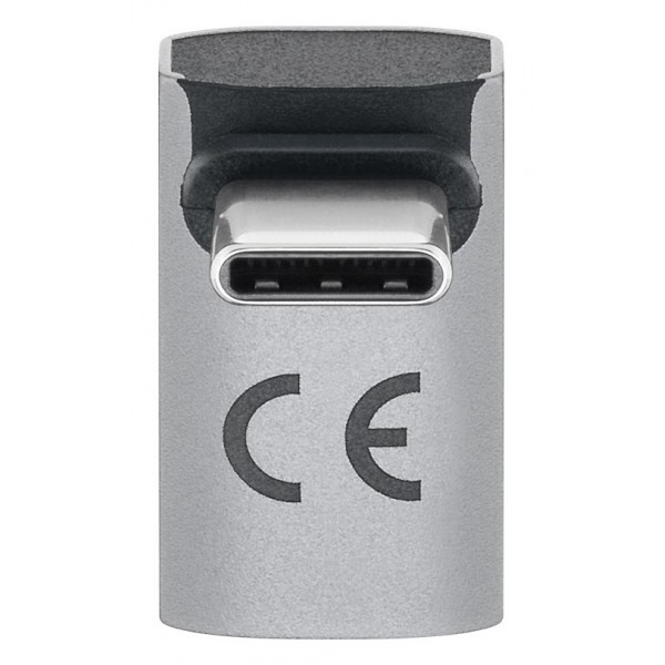 GOOBAY αντάπτορας USB-C 74442, γωνιακός 90°, USB4, 240W, 40Gbps, 8K, γκρι