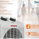 BRUNO 2 σε 1 αερόθερμο δωματίου BRN-0211, 2000W, με ανεμιστήρα, λευκό