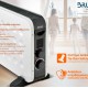 BRUNO Θερμοπομπός BRN-0206, 2000W, με θερμοστάτη και ανεμιστήρα, λευκός