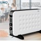 BRUNO Θερμοπομπός BRN-0206, 2000W, με θερμοστάτη και ανεμιστήρα, λευκός