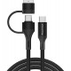 POWERTECH καλώδιο USB & USB-C σε USB-C PTR-0158, PD 60W, copper, 1.5m, μαύρο