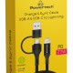 POWERTECH καλώδιο USB & USB-C σε Lightning PTR-0159, PD 27W, copper, 1.5m, μαύρο