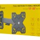 POWERTECH επιτοίχια βάση τηλεόρασης PT-1277, 13-32", έως 20kg, full motion