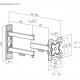 POWERTECH επιτοίχια βάση τηλεόρασης PT-1279, 13-32", έως 20kg, full motion