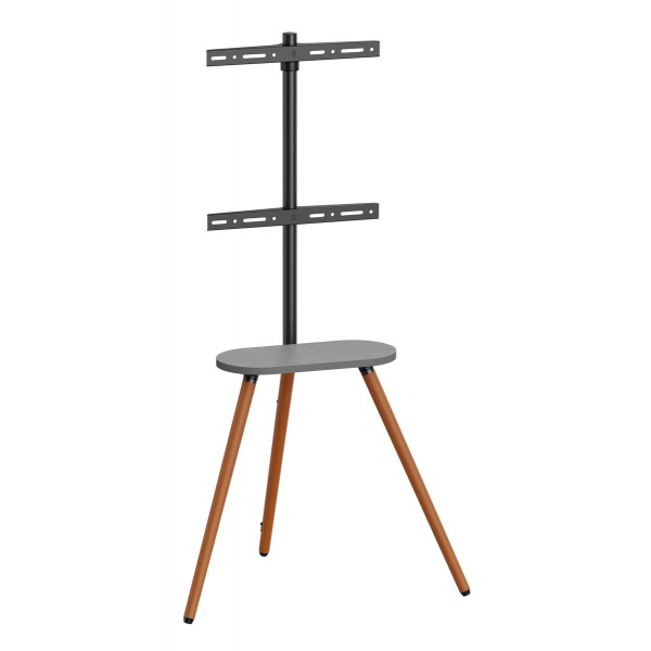BRATECK βάση τηλεόρασης δαπέδου FS28-44F-04, 43-65", έως 35kg, με ράφι - Εικόνα & Ήχος