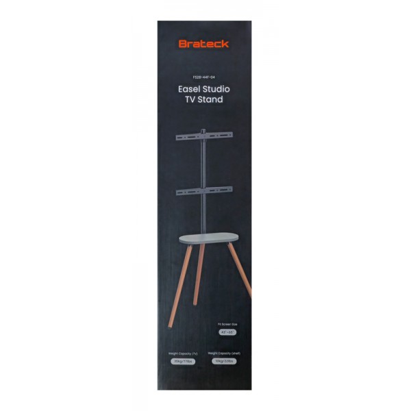 BRATECK βάση τηλεόρασης δαπέδου FS28-44F-04, 43-65", έως 35kg, με ράφι