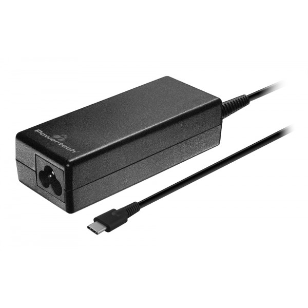 POWERTECH φορτιστής laptop PT-1319, USB-C PD 3.0, universal, 65W, μαύρος - Φορτιστές Laptop