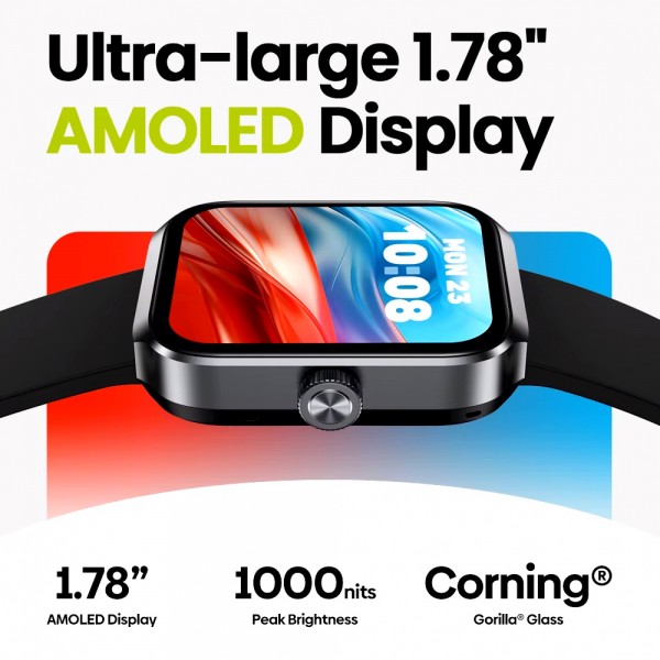 ZEBLAZE smartwatch Beyond 3 Plus, heart rate, 1.78" AMOLED, GPS, 3 ATM, μαύρο - Smartwatches