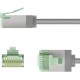 GOOBAY καλώδιο δικτύου 74344, CAT 8.1 U/FTP, slim, copper, 40Gbps, 0.25m, γκρι