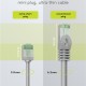 GOOBAY καλώδιο δικτύου 74344, CAT 8.1 U/FTP, slim, copper, 40Gbps, 0.25m, γκρι