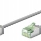 GOOBAY καλώδιο δικτύου 74349, CAT 8.1 U/FTP, slim, copper, 40Gbps, 5m, γκρι