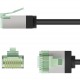 GOOBAY καλώδιο δικτύου 74352, CAT 8.1 U/FTP, slim, copper, 40Gbps, 0.50m, μαύρο