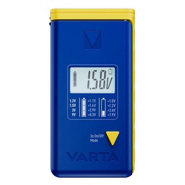 VARTA ψηφιακό tester μπαταρίας 75305 για 9V/AAA//AA/C/D/button cells - VARTA